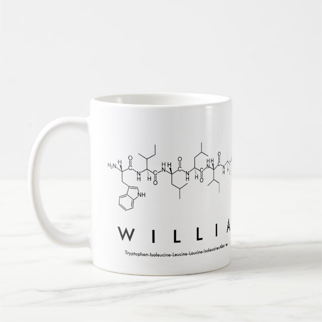 Willia peptide name mug (Left)