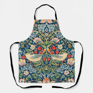 Williaam Morris Strawberry Thief Red Floral Patter Apron