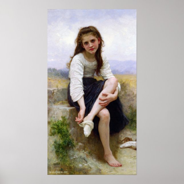 William-Adolphe Bouguereau-Before The Bath lg Poster (Front)