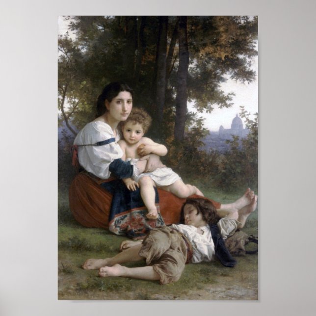 William-Adolphe Bouguereau-Rest Poster (Front)