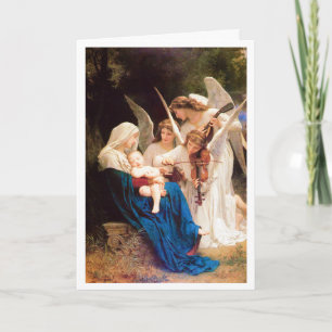 William-Adolphe Bouguereau SONG OF ANGELS 1881  Card