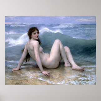 William-Adolphe Bouguereau-The Wave Poster