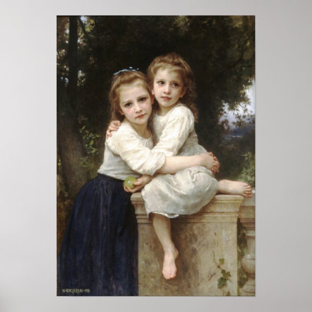 William-Adolphe Bouguereau-Two Sisters lg Poster (Front)