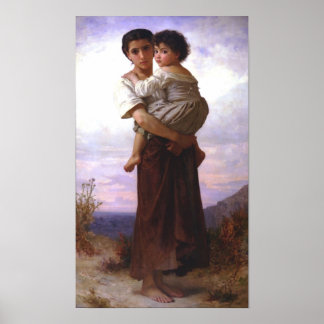 William-Adolphe Bouguereau-Young Gypsies Poster