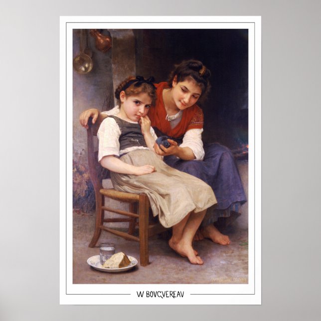 William-Adolphe Bouguereau Zedign Art Poster #13 (Front)