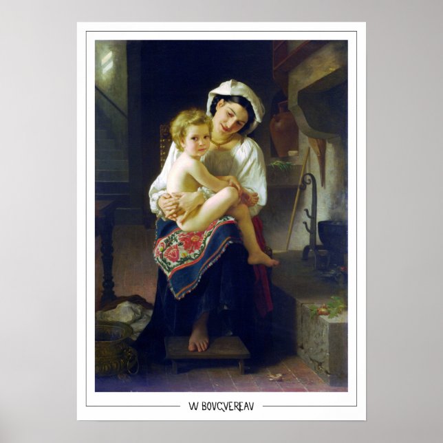 William-Adolphe Bouguereau Zedign Art Poster #21 (Front)