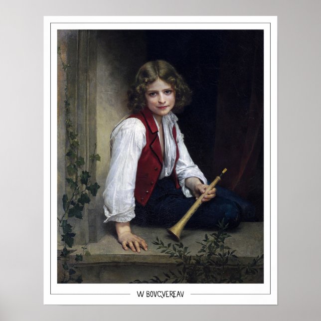 William-Adolphe Bouguereau Zedign Art Poster #25 (Front)