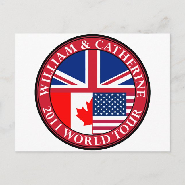 William and Catherine Postcard (Front)