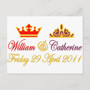 William and Catherine Royal Wedding Postcard