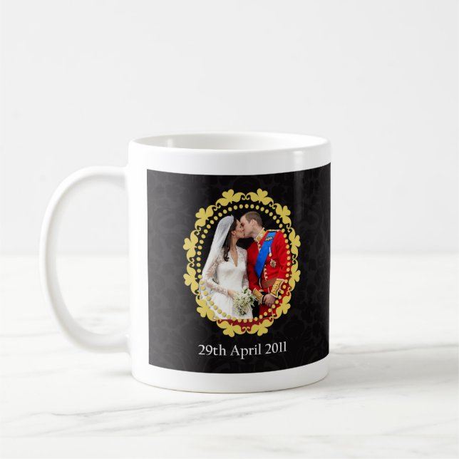 William and Kate Royal Wedding Kiss Coffee Mug (Left)