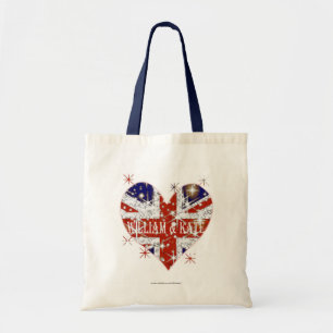 William and Kate UK flag Tote Bag