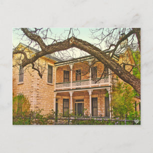William Bierschwale Home, Fredericksburg, TX Postcard