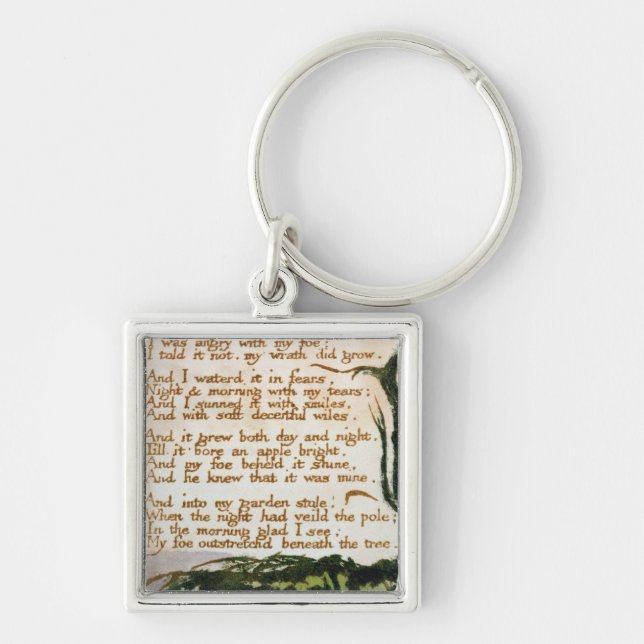 William Blake | A Poison Tree Key Ring (Front)