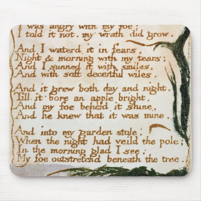 William Blake | A Poison Tree Mouse Mat (Front)