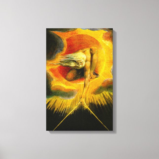 William Blake Ancient of Days Canvas Print (Front)