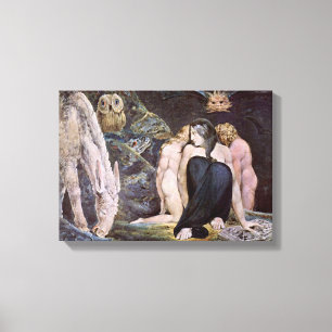 William Blake - Hecate; Night of Enitharmon's Joy Canvas Print