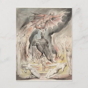 William Blake: Illustration Christ`s Nativity Postcard