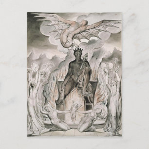 William Blake: Illustration Christ`s Nativity Postcard