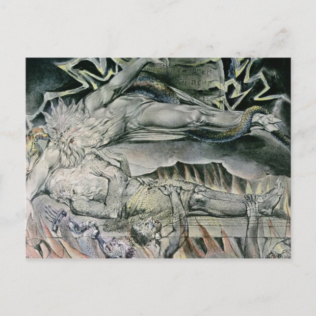William Blake | Illustrations of the Book of Job;  Postcard (Front)
