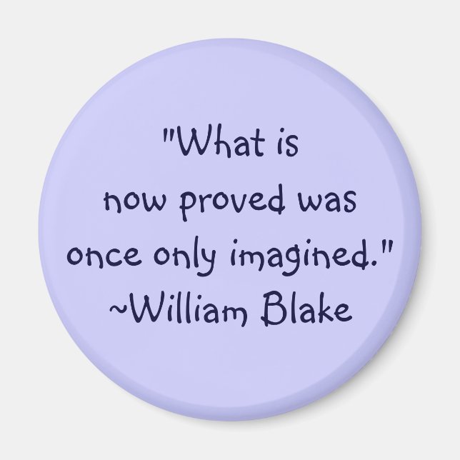William Blake Imagined Quote Magnet (Front)