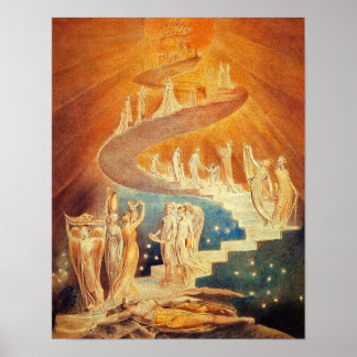 William Blake:  Jacob's Ladder Poster