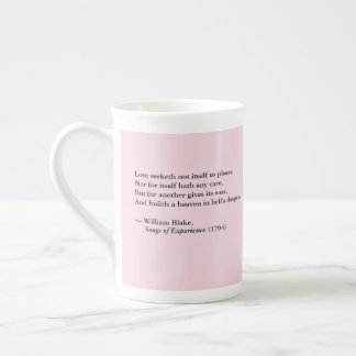 William Blake "Love Seeketh Not" Bone China Mug