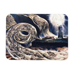 William Blake Lovers' Whirlwind illustrates Hell Magnet