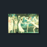 William Blake Midsummer Night’s Dream Canvas Print<br><div class="desc">William Blake Mindsummer Night’s Dream canvas print. Illustration from 1786. William Blake loved illustrating great works of literature. Though he devoted more time to Dante and the Bible, Blake turned to Shakespeare on occasion. Oberon, Titania and Puck with Fairies Dancing is one of his most vibrant and dynamic illustrations. The...</div>