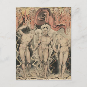 William Blake: Milton`s Paradise Lost Postcard