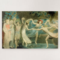 William Blake Oberon, Titania and Puck with Fairie