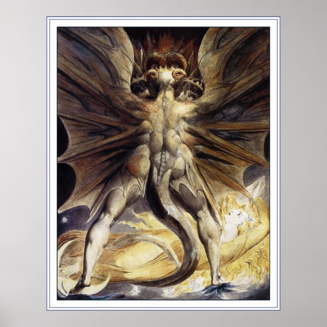 William Blake Poster Print: Great Red Dragon (Front)