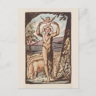 William Blake, Songs of Experience, Antique Print Postcard