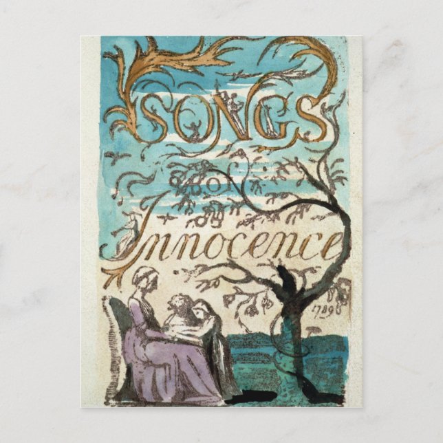 William Blake | Songs of Innocence, title page Postcard (Front)