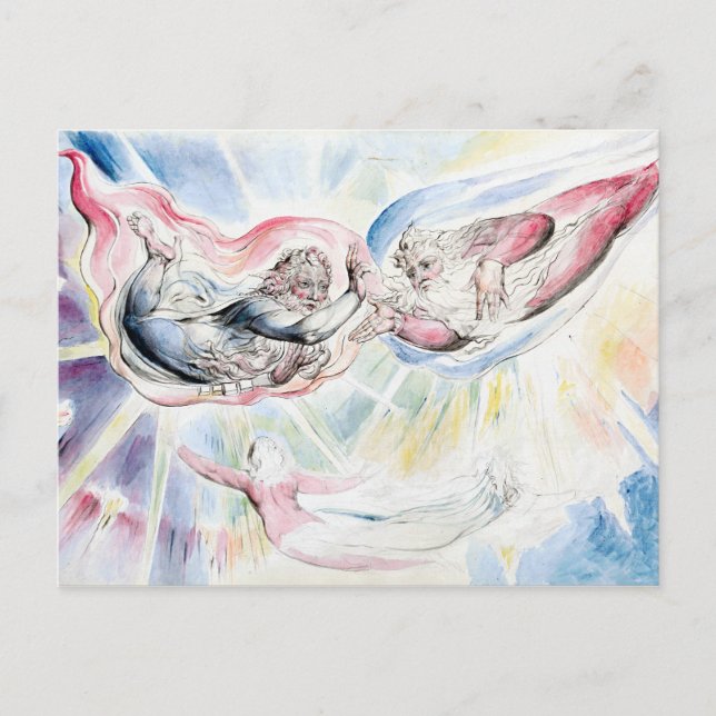 William Blake St Peter and St James with Dante Postcard (Front)