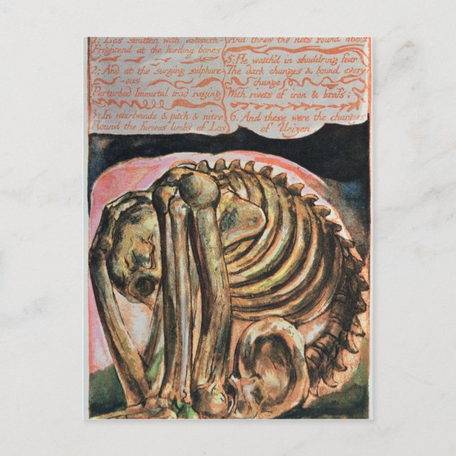 William Blake | The creation of Urizen in material Postcard (Front)