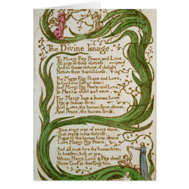 William Blake | The Divine Image, from Songs of In (Front)
