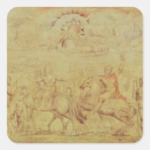 William Blake   The Faerie Queene Square Sticker