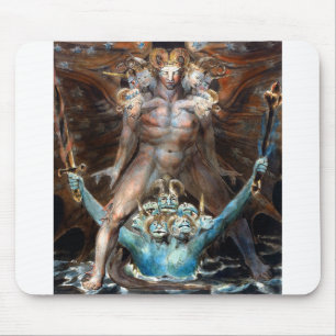 William Blake The Great Red Dragon and the Beast Mouse Mat