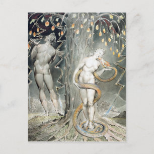 William Blake The Temptation and Fall of Eve Postcard