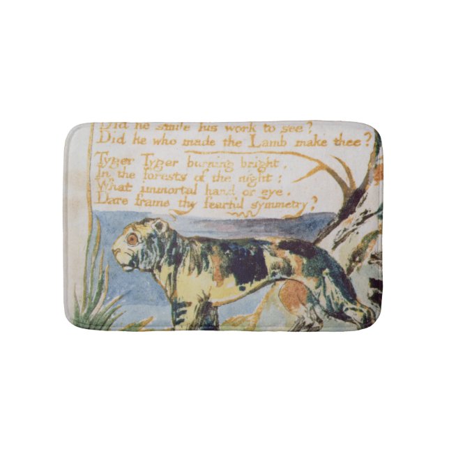 William Blake | The Tyger, from Songs of Innocence Bath Mat (Front)