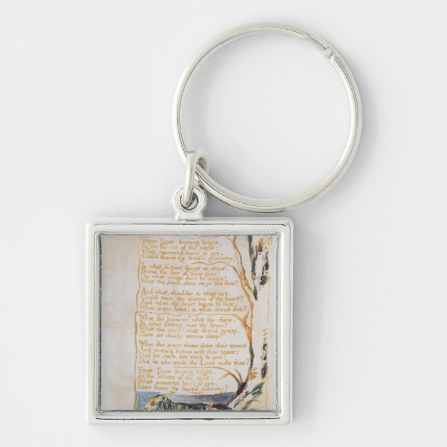 William Blake | The Tyger, from Songs of Innocence Key Ring (Front)