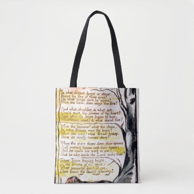 William Blake | 'The Tyger', plate 36 (Bentley 42) Tote Bag (Front)