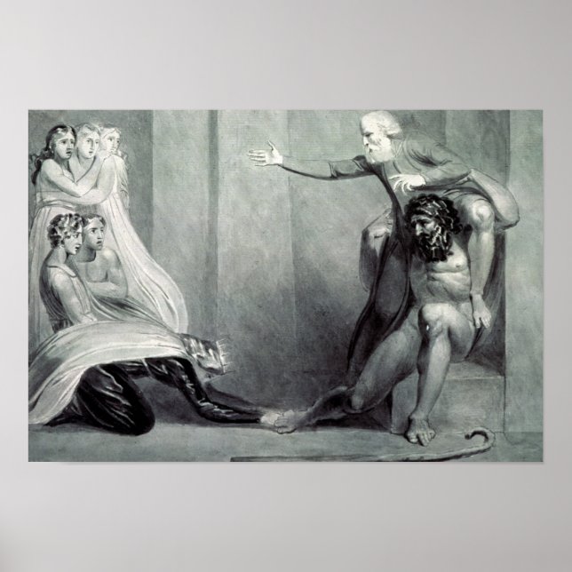William Blake | Tiriel, borne back to the Palace Poster (Front)