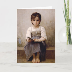 William Bouguereau - The Difficult Lesson Card