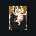 William Bouguereau- The Madonna of the Lilies Canvas Print<br><div class="desc">This Realism religious titled, The Madonna of the Lilies is made by the famous painter, William-Adolphe Bouguereau using oil on canvas in 1899. Bouguereau employed traditional methods of working up a painting, including detailed pencil studies and oil sketches, and his careful method resulted in a pleasing and accurate rendering of the human...</div>