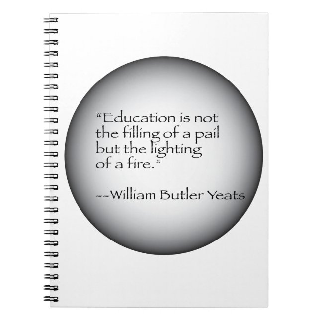 William Butler Yeats Quote Notebook (Front)