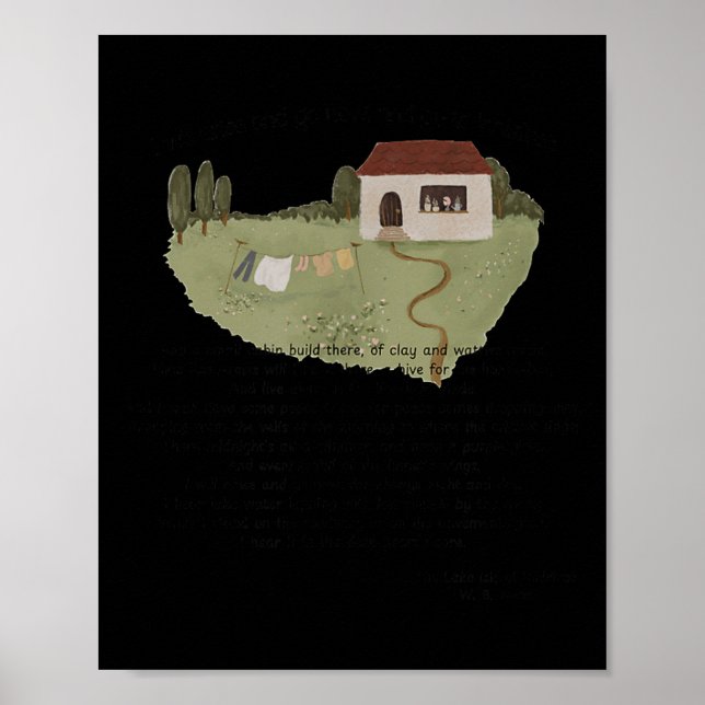 William Butler Yeats W.b. Yeats Etry Innis Em Gift Poster (Front)