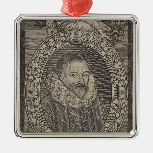 William Camden, c.1636 Metal Tree Decoration (Front)