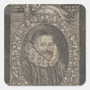 William Camden, c.1636 Square Sticker