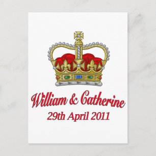William & Catherine 29th April 2011 Postcard